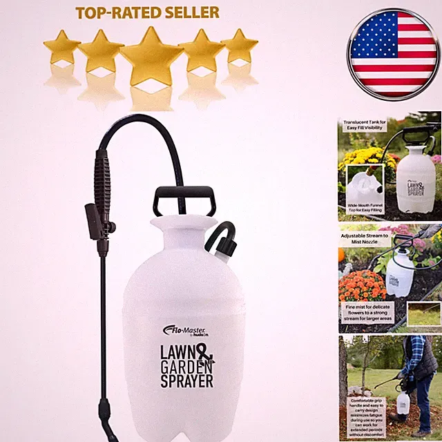 1-Gallon Lawn & Garden Tank Sprayer, Translucent//