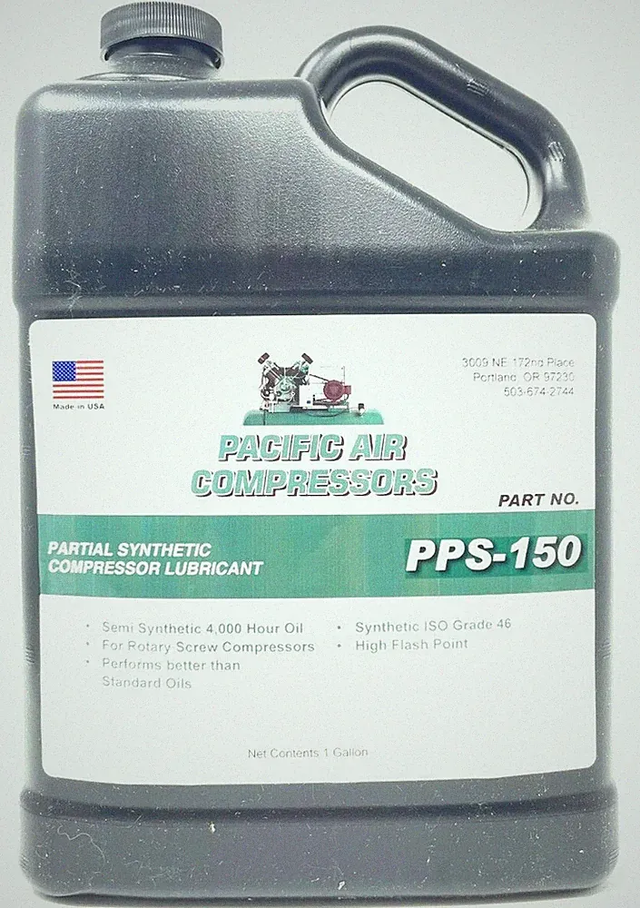 1 GALLON PPS-150 PARTIAL SYNTHETIC RECIPROCATING AIR COMPRESSOR LUBRICANT OIL
