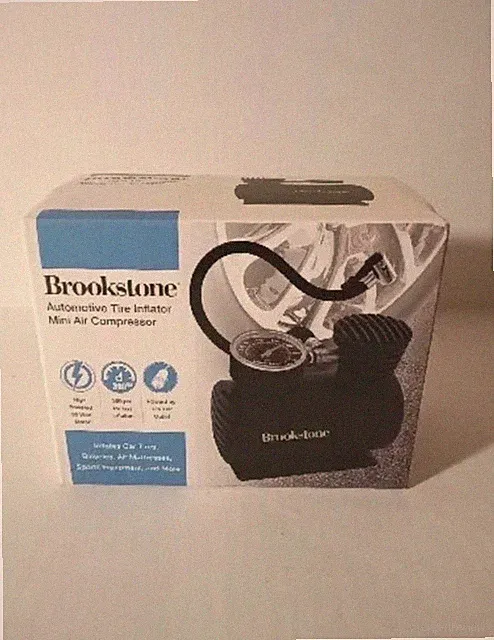 12V Automotive tire inflator Brookstone air compressor