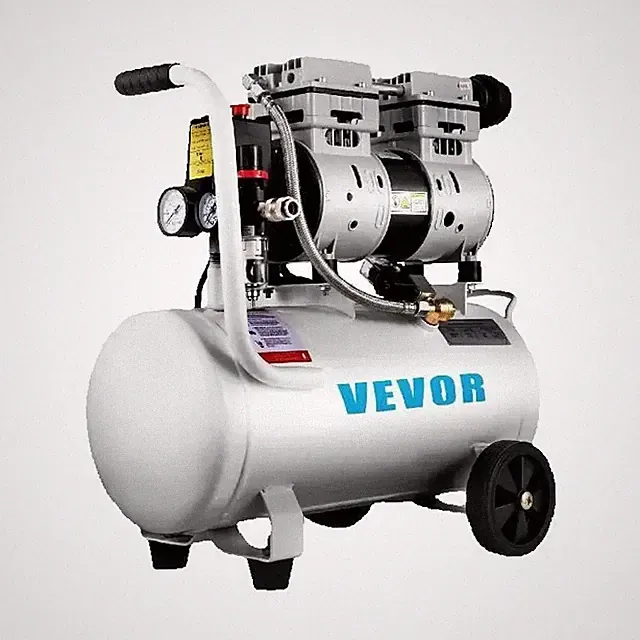 25/60L Air Compressor 110V/240V Oil-Free Compressor 750W 1 HP For Repair Tire