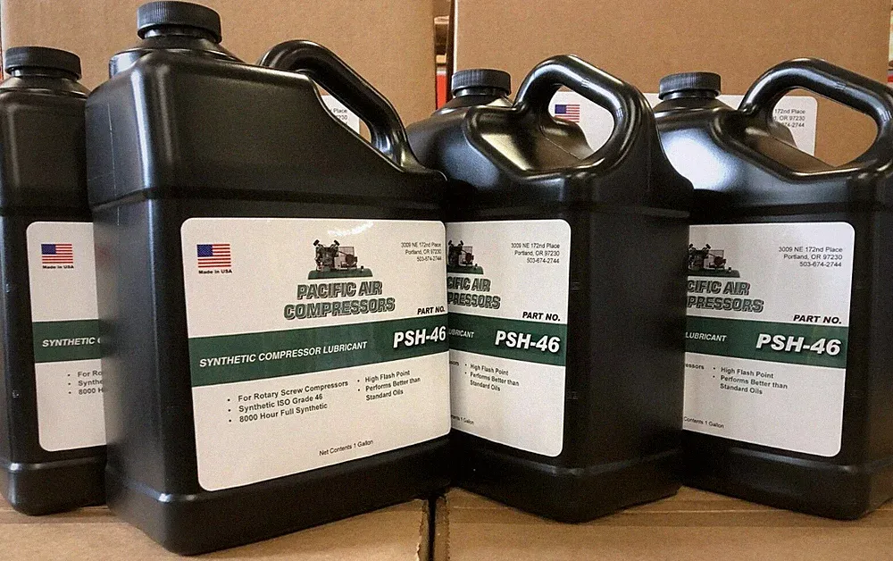4 PACK 1 GALLON # PSH-46 FULL SYNTHETIC ROTARY SCREW AIR COMPRESSOR LUBRICANT