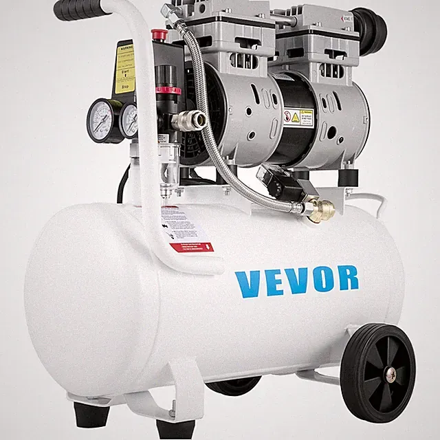 6.6gal 750W 115PSI Oil-Free Portable Air Compressor & Tire Inflator