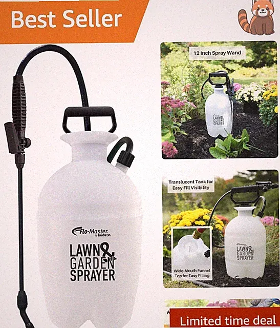 Ergonomic 1-Gallon Lawn Sprayer with Easy-Clean Design for Hassle-Free Gardening
