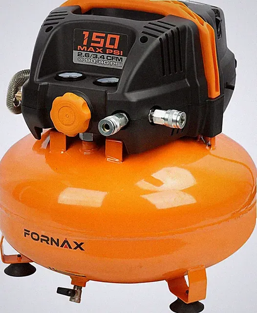 Pancake Air Compressor with Two Couplers, 6 Gallon Portable Electric Air Compres