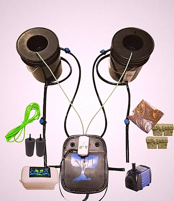 Recirculating Deep Water Culture Indoor Hydro System Grow Kit 25% Faster/larger