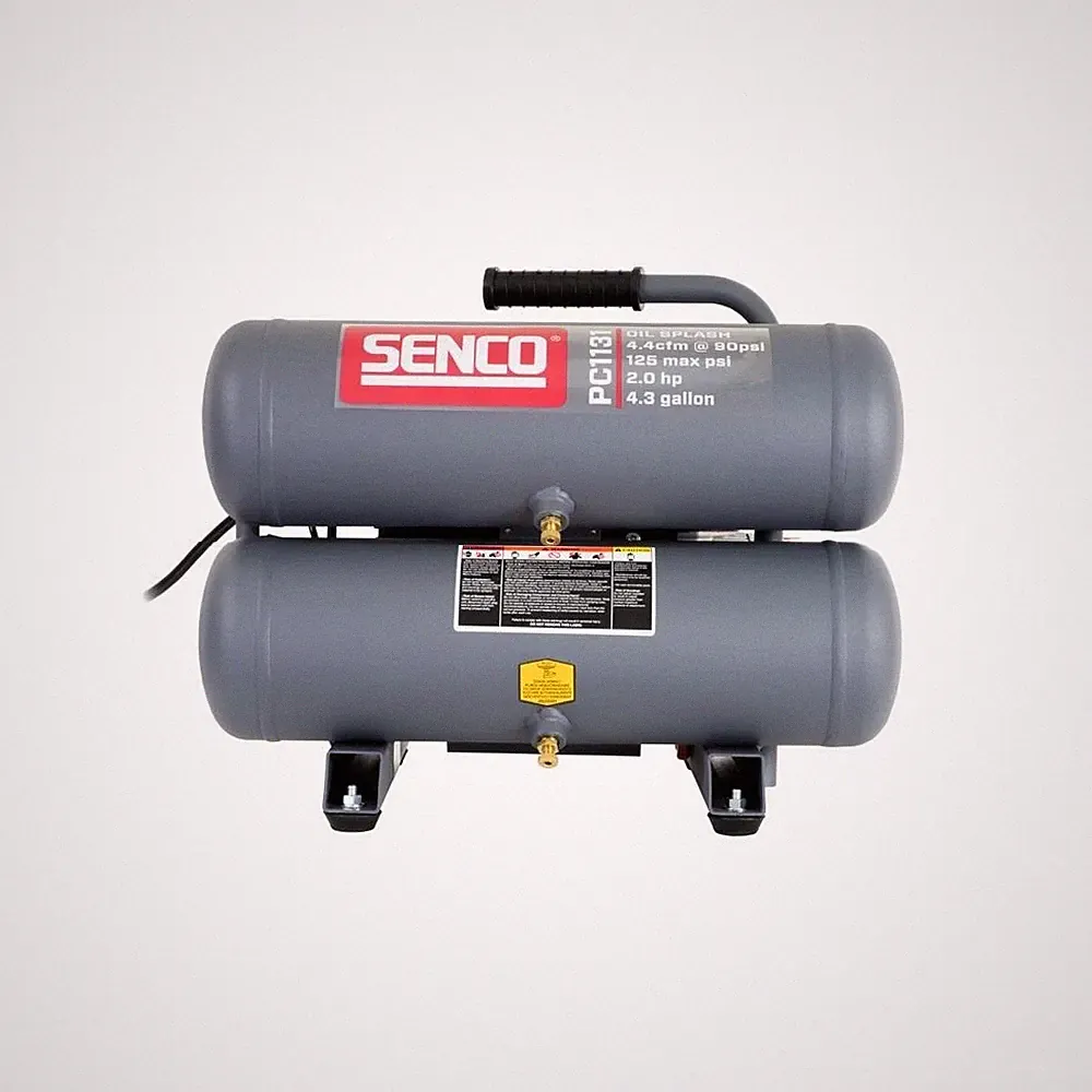 SENCO PC1131 2.5 HP 4.3 Gallon Oil-Lube Twin Stack Air Compressor New